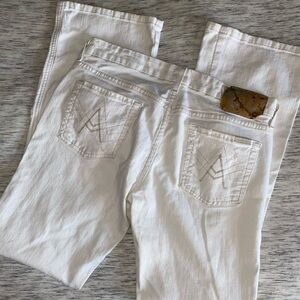 7 For All Mankind | Women’s White ‘A Pocket’ Denim Pants